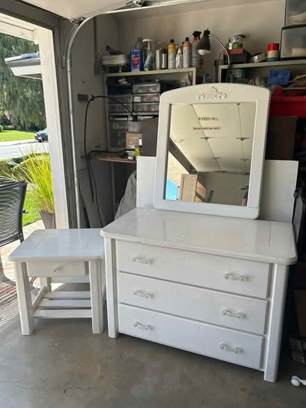 Photo of free Dresser/mirror/side table (Westlake Village) #1