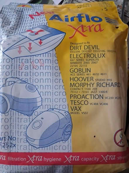 Photo of free Vacuum cleaner bags (weedon) #1