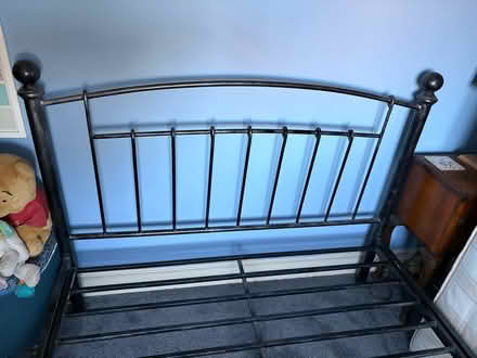 Photo of free Double bed metal frame (Addlestone KT15) #3