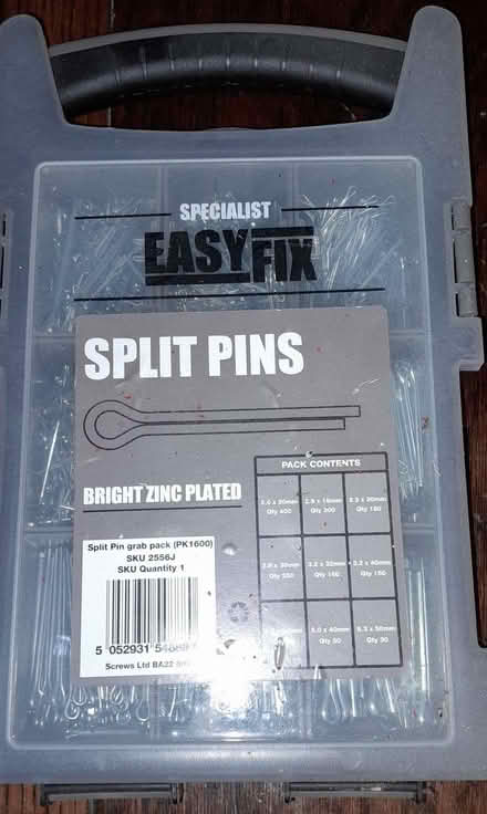 Photo of free Box of Screwfix split pins, various sizes (Haslingfield CB23) #3