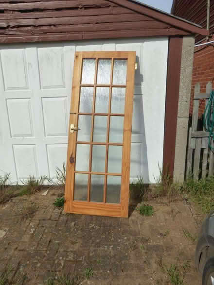 Photo of free Wooden door with glass panels (IP12) #1