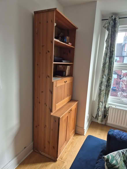 Photo of free Wooden bureau with fold out desk (Merton SW19) #4