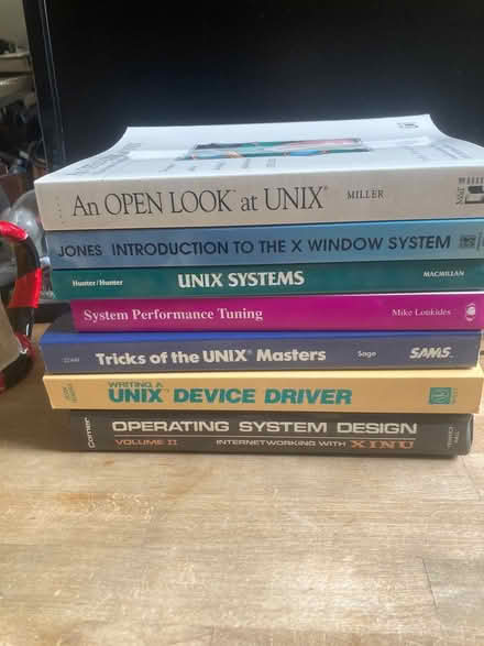 Photo of free Unix programming books (West San Jose near Cupertino) #1