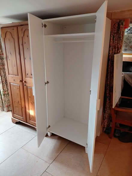 Photo of free White ikea waldrobe (Ashmead Green GL11) #2