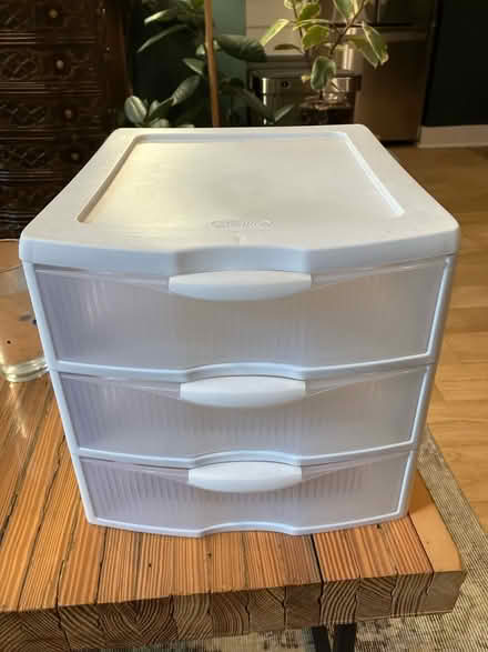 Photo of free Three-drawer Sterilite storage (Inwood) #1