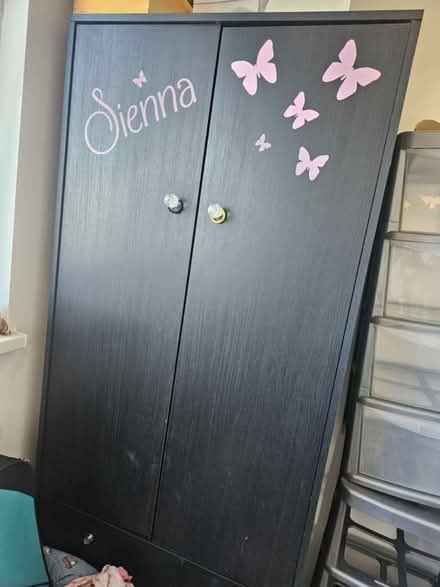 Photo of free Black Wardrobe (Stickers can be rem (SK14) #1