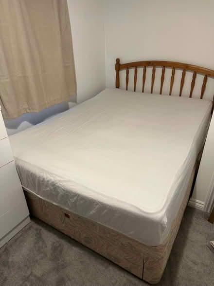 Photo of free Double bed (190 cm X 135 cm) - Divan bed with a front-openin (Woodloes Park CV34) #1