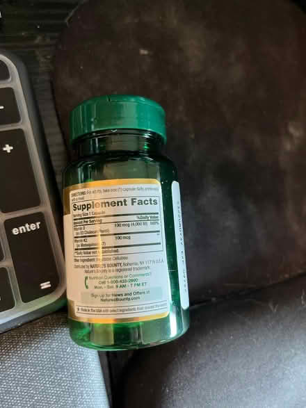 Photo of free 30 K2+D3 supplement capsules (downtown Edmonds) #2