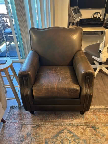 Photo of free Real Leather Armchair (Pasadena) #2