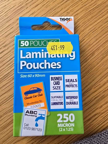 Photo of free Laminating pouches (Penrith CA11) #1