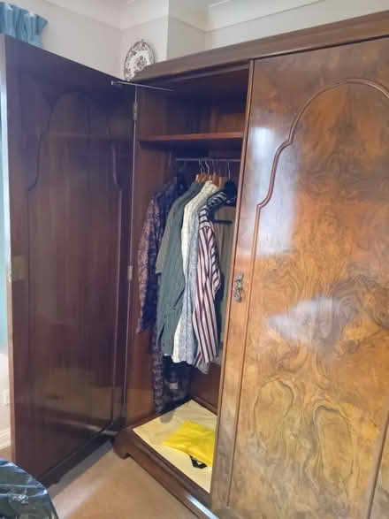 Photo of free Beautiful walnut wardrobe (Wickham PO17) #1