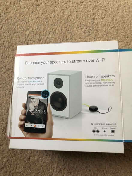 Photo of free Gizmo for streaming audio from phone to speakers (Wood Farm OX3) #2