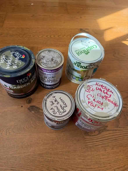 Photo of free Pots of paint & stain (Dutton PR3) #1