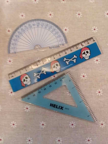 Photo of free Protractor, Set Square & Ruler (CT2) #1