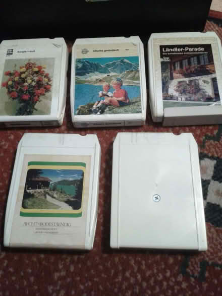 Photo of free old 8 track tapes and case x5 (Lower Earley RG6) #1