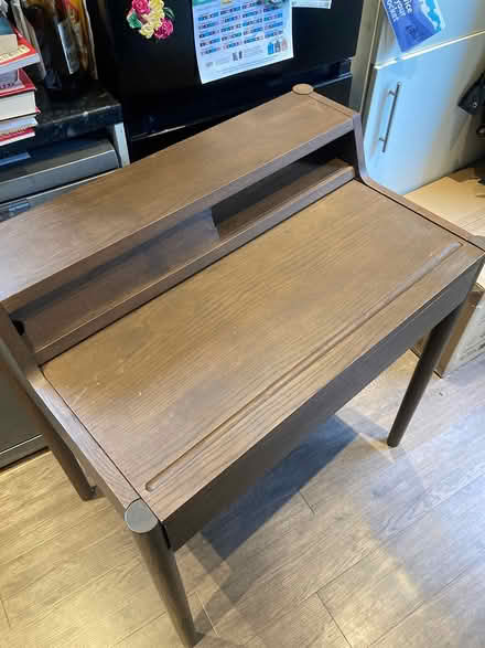 Photo of free Small wooden desk (used) (Sheffield S8 off Gleadless rd) #1