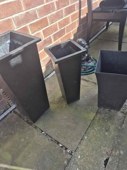 Photo of free Selection of outdoor metal pots (Parsons cross S5) #3