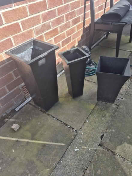 Photo of free Selection of outdoor metal pots (Parsons cross S5) #1