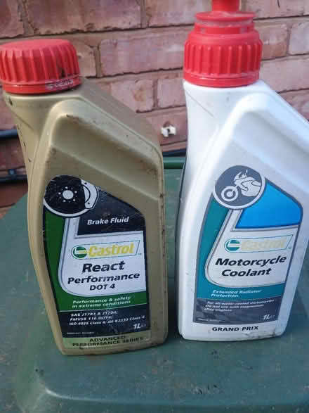 Photo of free Brake fluid and motorbike coolant (CH49) #1