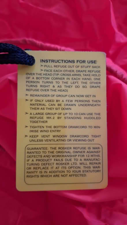 Photo of free Emergency Shelter (Llanyblodwel SY10) #1