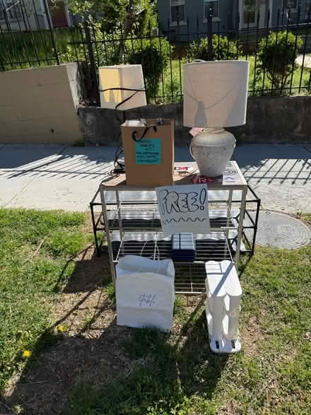 Photo of free CURB ALERT - lamps, shelves, misc (Eckington) #1