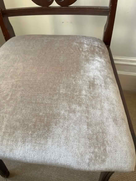 Photo of free 4 mahogany chairs- reupholstered (Upper Holloway N19) #4