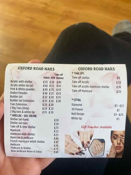 Photo of free loyalty card for Oxford Road Nails (RG30) #2