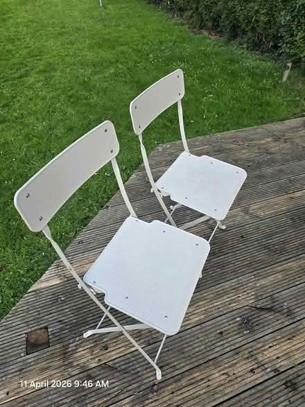 Photo of free 2 garden chairs (Drumcondra) #3