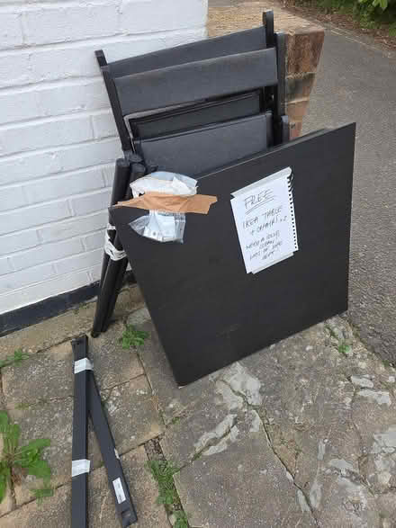 Photo of free IKEA table and two chairs (Haywards Heath RH16) #2