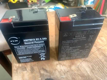 Photo of free Two 6 volt 4.5ah batteries (Stubbington PO14) #1