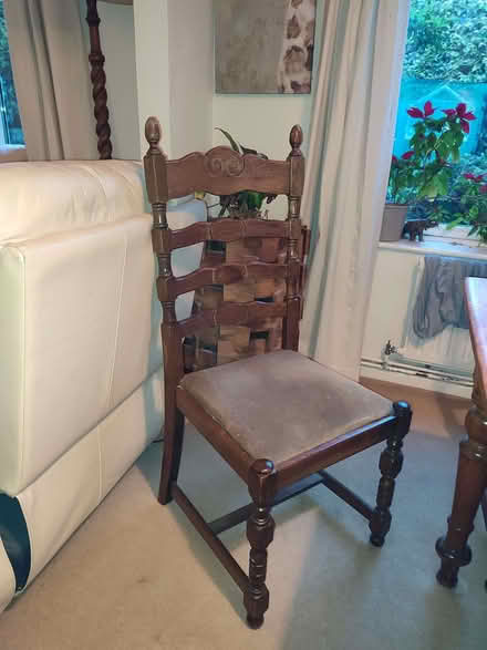 Photo of free 4 Oak Dining Chairs (Weston BA1) #1