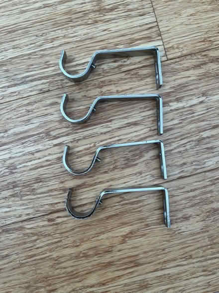 Photo of free Chrome curtain poles (Hook Heath GU21) #2
