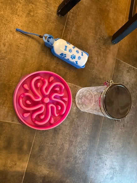 Photo of free Dog dish, h2o bottle, container (Glen Gardner, NJ) #1