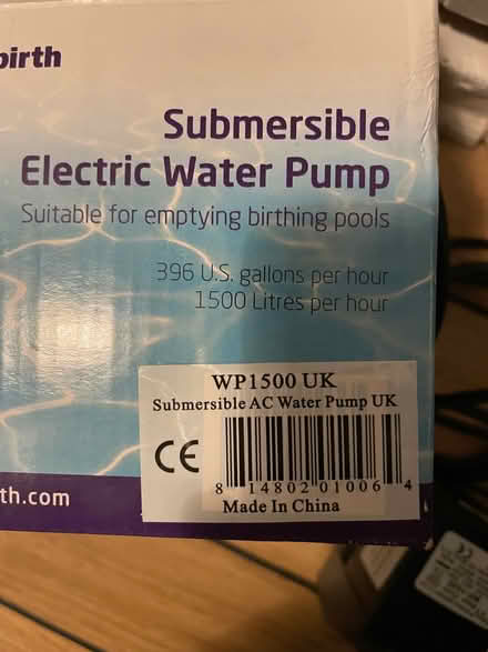 Photo of free Submersible electric water pump (Oakridge RG21) #2