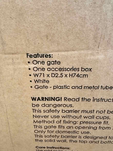 Photo of free Stair gate (Worcester, WR5) #3