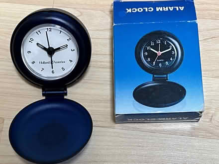 Photo of free Vintage Travel Alarm Clock (Wolfe & Reed) #1