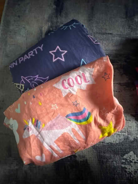 Photo of free X2 unicorn girls single bed sheets (Colliers wood SW19) #1