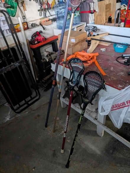Photo of free 4 lacrosse sticks (Salem, NH) #1