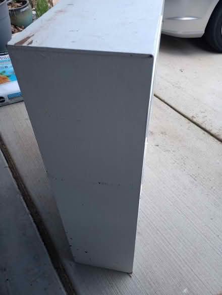Photo of free bookshelf, rope light, black mirror (55th & Main) #2