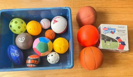 Photo of free Toy balls & set of bean bags (Lawrence Expwy & Monroe Street) #1