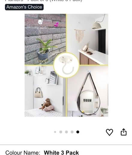 Photo of free 2 x ceiling hooks with screws (Waddon) #3