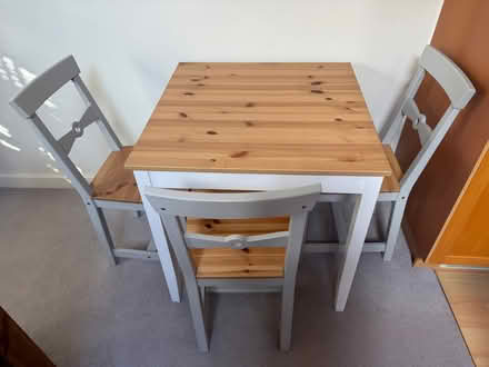 Photo of free Ikea table and three chairs (Cobham KT11) #1