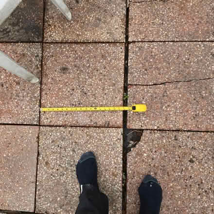 Photo of 8 red patio blocks 18" sq (DesPlaines) #1