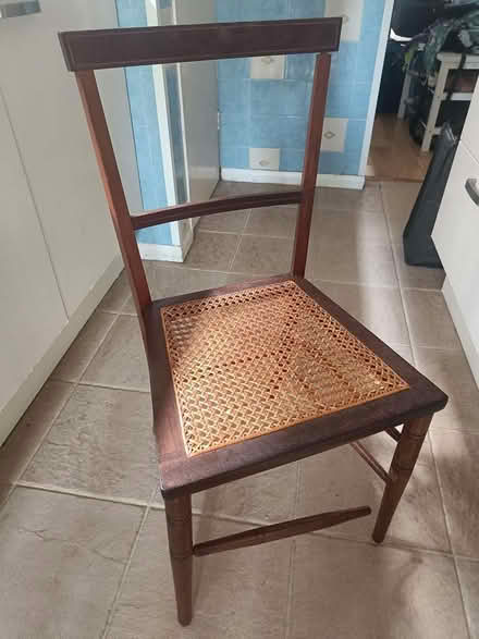 Photo of free Edwardian cane-seated chair (Sidney Street, OX4) #1