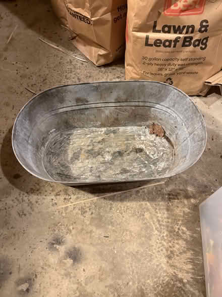 Photo of free Aluminum tub (By WJHS) #1