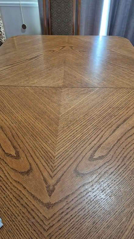 Photo of free Dining room table, leaf, 8 chairs (Meadowvale) #2