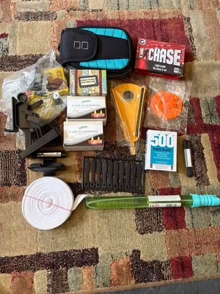 Photo of free Bag of odds and ends and rainbow floor mat (Glenrothes KY7) #1