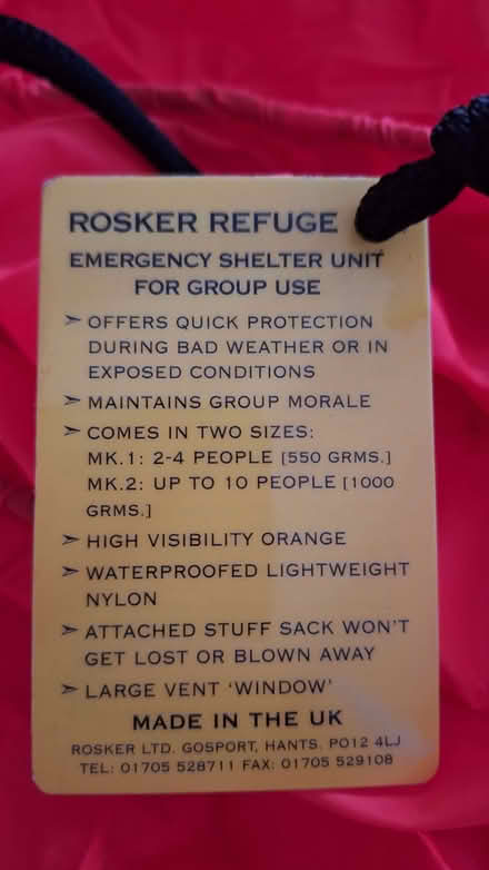 Photo of free Emergency Shelter (Llanyblodwel SY10) #2