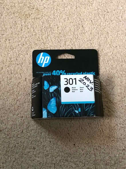 Photo of free HP 301 Black print cartridge new in box (Wood Farm OX3) #1