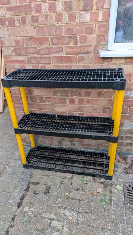 Photo of free Sturdy plastic shelving (Upper Gravenhurst MK45) #1
